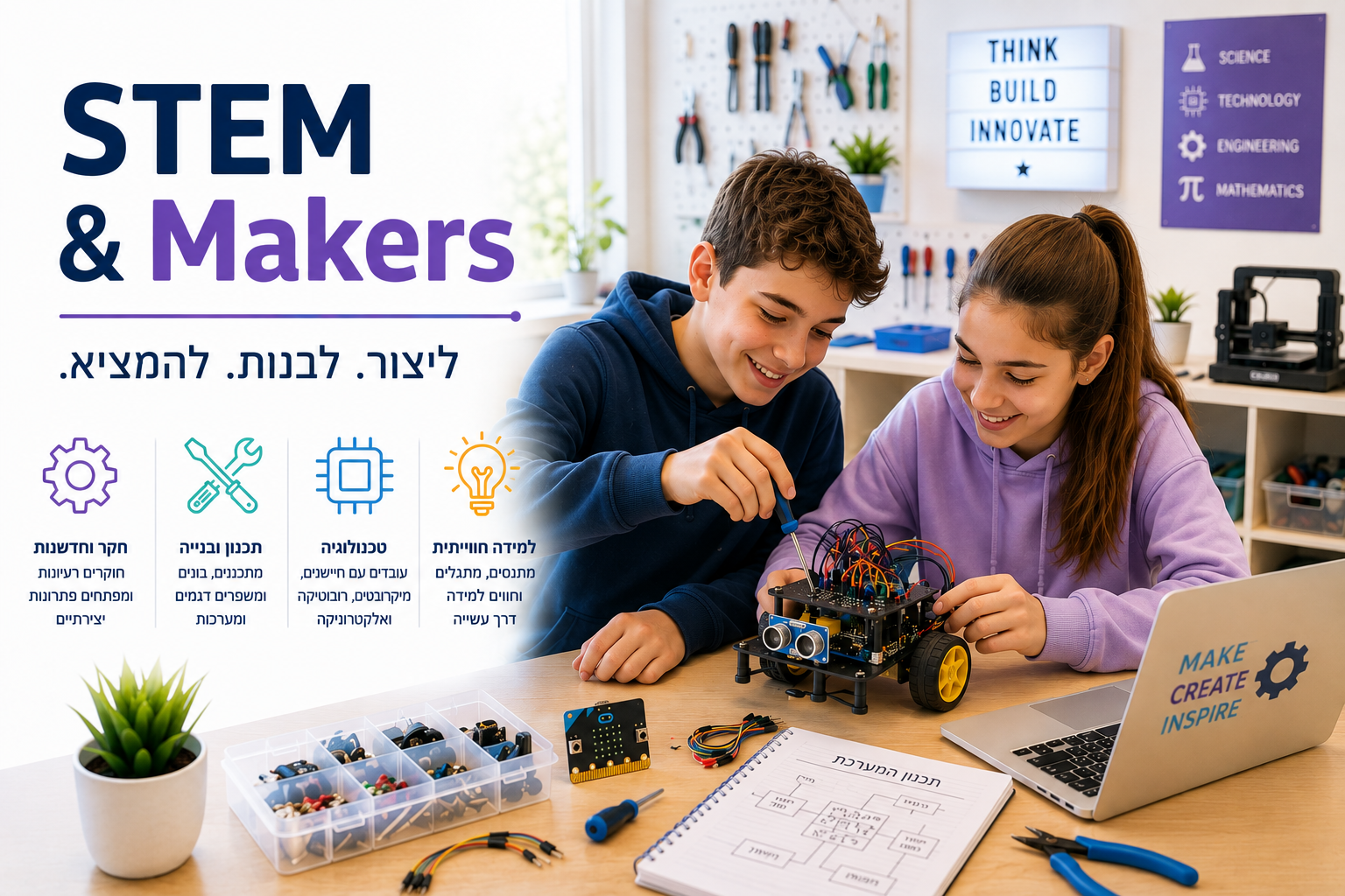 עולם התוכן STEM ו־Makers של מצפן 360°